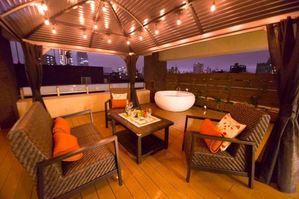 Oshiage Sky View Terrace Penthouse Apartment โตเกียว ภายนอก รูปภาพ